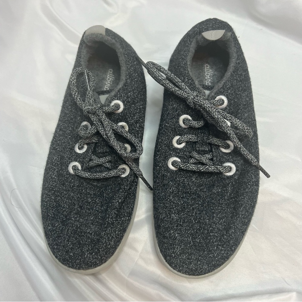 Allbirds Gray Wool Runner Women's Shoes, size 8